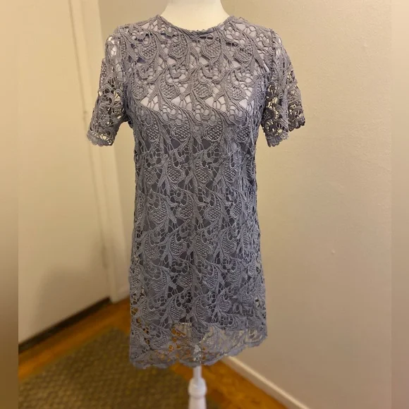 She + Sky Lace Mini Dress - Picture 1 of 4